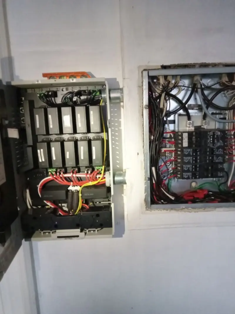 Electrical panel upgrade completed for Ring Doorbell Installation in Bunk Foss